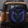 Black Wolf Head Glowing Electric Blue Purple Eyes Mystical Smoke Energy Scene - Wildlife Lover Gift Spare Tire Cover - 5