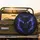 Black Wolf Head Glowing Electric Blue Purple Eyes Mystical Smoke Energy Scene - Wildlife Lover Gift Spare Tire Cover - 2