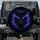 Black Wolf Head Glowing Electric Blue Purple Eyes Mystical Smoke Energy Scene - Wildlife Lover Gift Spare Tire Cover - 1