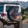 Wolf Blue Eyes Full Moon Twilight Night Sky - Wildlife Lover Gift Spare Tire Cover - 3