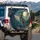 Howling Wolf Wild and Free Born to Roam Rocky Mountains - Adventure Lover Gift Spare Tire Cover - 3