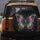 Ornate Iridescent Butterfly Gemstone Gold Filigree - Vehicle Style Accent Gift Spare Tire Cover - 5