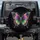 Ornate Iridescent Butterfly Gemstone Gold Filigree - Vehicle Style Accent Gift Spare Tire Cover - 1