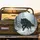 Majestic Black Wolf Golden Eyes Snow Covered Winter Forest - Wildlife Lover Gift Spare Tire Cover - 2