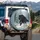 Majestic Black Wolf Golden Eyes Snow Covered Winter Forest - Wildlife Lover Gift Spare Tire Cover - 3
