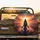 Majestic Figure Walking Water Luminous Sunset Dramatic Clouds - Inspirational Gift Spare Tire Cover - 2