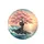 Cherry Blossom Tree Ocean Waves Sunset - Travel Essentials Gift for Nature Lover Spare Tire Cover - 4