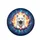 Joyful White Puppy Cosmic Nebula Fracture - Wildlife Lover Gift for Dog Owners Spare Tire Cover - 4