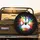 White Bear Paw Print Rainbow Splatter - Wildlife Lover Gift for Bear Enthusiast Spare Tire Cover - 2