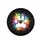 White Bear Paw Print Rainbow Splatter - Wildlife Lover Gift for Bear Enthusiast Spare Tire Cover - 4