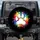 White Bear Paw Print Rainbow Splatter - Wildlife Lover Gift for Bear Enthusiast Spare Tire Cover - 1