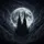 Gothic Cathedral Spire Full Moon Celestial Clouds - Gothic Fantasy Lover Gift Spare Tire Cover - 6
