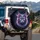 Cosmic Cat Head Black Glasses Energy Bursts - Everyday Use for Cat Lovers Spare Tire Cover - 3