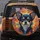 Chihuahua Dog Full Face Portrait Blue Yellow Purple Paint Splatter Brushstrokes - Dog Lover Gift Spare Tire Cover - 5