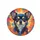 Chihuahua Dog Full Face Portrait Blue Yellow Purple Paint Splatter Brushstrokes - Dog Lover Gift Spare Tire Cover - 4