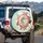 Sprinkle Glazed Donut Holiday Treats Cupcakes Snowflakes - Christmas Holiday Gift for Donut Lover Spare Tire Cover - 3