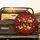 Deep Crimson Red Flowing Love Script Scattered Hearts - Valentine's Day Car Accessory Gift Spare Tire Cover - 2
