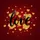 Deep Crimson Red Flowing Love Script Scattered Hearts - Valentine's Day Car Accessory Gift Spare Tire Cover - 6