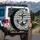 Black Anchor Nautical Rope Stripes - Outdoor Adventure Gift for Sailors Spare Tire Cover - 3