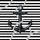 Black Anchor Nautical Rope Stripes - Outdoor Adventure Gift for Sailors Spare Tire Cover - 6
