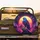 Electric Blue Eagle Moon Mountain Cosmic Sky - Wildlife Lover Gift Spare Tire Cover - 2