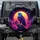 Electric Blue Eagle Moon Mountain Cosmic Sky - Wildlife Lover Gift Spare Tire Cover - 1