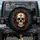Skull Gold Cross Poppy Sunburst - Vehicle Decor Gift Spare Tire Cover - 1