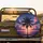 Tall Palm Tree Silhouette Sunset Ocean - Tropical Travel Gift for Adventurers Spare Tire Cover - 2
