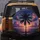 Tall Palm Tree Silhouette Sunset Ocean - Tropical Travel Gift for Adventurers Spare Tire Cover - 5