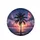 Tall Palm Tree Silhouette Sunset Ocean - Tropical Travel Gift for Adventurers Spare Tire Cover - 4