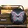 Black Gemstone Jewel Butterfly Metallic Filigree Light Swirls Travel Essentials Spare Tire Cover - 2