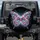 Black Gemstone Jewel Butterfly Metallic Filigree Light Swirls Travel Essentials Spare Tire Cover - 1