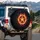 Ancient Pentagram Arcane Script Swirling Flames Smoke Embers Cosmic Void - Home Decor Gift Spare Tire Cover - 3