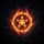 Ancient Pentagram Arcane Script Swirling Flames Smoke Embers Cosmic Void - Home Decor Gift Spare Tire Cover - 6