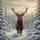 Majestic Bull Elk Snowy Mountain Forest - Wildlife Lover Gift Spare Tire Cover - 6
