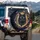 Black Cat Galaxies Night Sky - Cat Lover Home Decor Gift Spare Tire Cover - 3