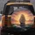 Magnificent Three-Masted Clipper Ship Ocean Waves Sunset Sky - Outdoor Adventure Gift Spare Tire Cover - 5