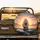 Magnificent Three-Masted Clipper Ship Ocean Waves Sunset Sky - Outdoor Adventure Gift Spare Tire Cover - 2