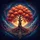 Tree of Life Full Moon Cosmic Night Sky - Travel Essentials for Adventurers Spare Tire Cover - 6