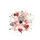 Deep Red Pink Gold Black Layered Hearts Stars - Vehicle Decor Gift Spare Tire Cover - 4