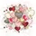 Deep Red Pink Gold Black Layered Hearts Stars - Vehicle Decor Gift Spare Tire Cover - 6
