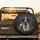 Dalmatian Pointer Mix Dog Resting Orange Toy Ball - Dog Lover Gift Spare Tire Cover - 2