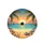 Tropical Beach Sunset Palm Tree Sailboat - Beach Lover Gift Spare Tire Cover - 4