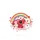 Rainbow Golden Heart Padlock Love Letters Floral - Valentine's Day Gift Spare Tire Cover - 4