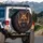 Snarling German Shepherd Head Fierce Energy - Dog Lover Gift Spare Tire Cover - 3