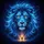 Luminous Lion Head Cosmic Aurora - Wildlife Lover Fantasy Gift Spare Tire Cover - 6