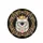 Regal Grumpy Cat Crown Glasses Necklace Gem Black Background - Cat Lover Home Decor Gift Spare Tire Cover - 4