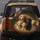 Friendly Golden Retriever Black Labrador Puppies Hay Den - Dog Lover Gift Spare Tire Cover - 5