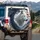 White Wolf American Flag Pine Forest - Independence Day Gift for Veterans Spare Tire Cover - 3