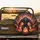 Chained Werewolf Amber Eyes Infernal Fire - Fantasy Lover Automotive Decor Spare Tire Cover - 2